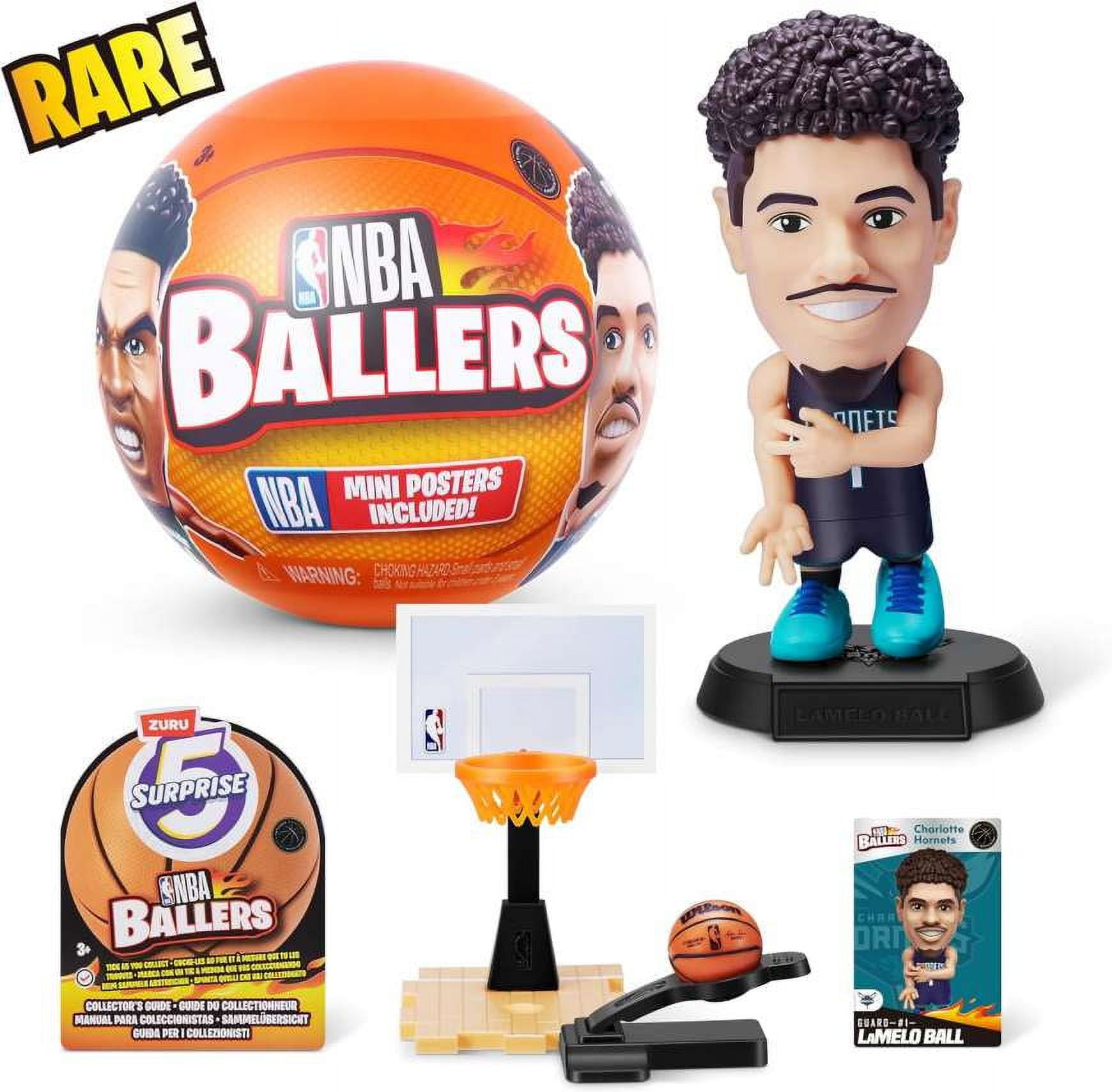 5 Surprise NBA Ballers Series 1 Ja Morant Figure (RARE CHASE Blue Jersey, Comes with Court, Hoop Base, Sticker, Card & Ball) (No Packaging) 5 Surprise NBA Ballers Series 1 Ja Morant Figure (RARE CHASE Blue Jersey, Comes with Court, Hoop Base, Sticker, Card & Ball) (No Packaging)