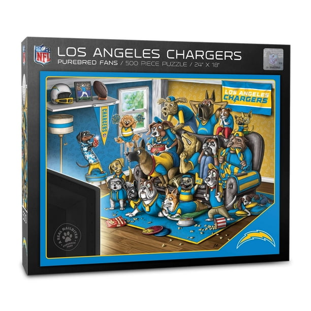 Puzzle YouTheFan NFL Los Angeles Chargers Purebred Fans, 500 unidades