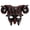 D, variant on Vintage Gold Black 3D Ram Horn Demon Mask, Scary Devil Goat Face Mask, Halloween Masquerade Carnival Haunted House Cosplay Costume Prop