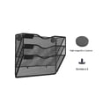 thumbnail image 2 of Soporte magnético para archivos de 3 niveles, sin taladrar, sin montaje, organizador de revistas, gabinetes, carpeta de correo para refrigerador, oficina, 2 of 4