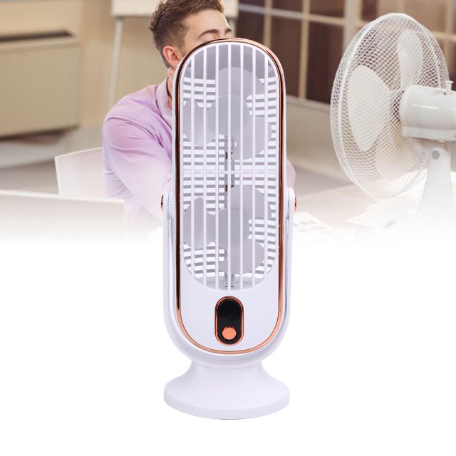 Tower Fan, 5 Speeds Adjustable Brushless Motor Personal Small Desk Table Fan for Home Office Kitchen Indoor