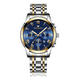 thumbnail image 1 of Reloj Con Fechador Correa Metálica Hombre Dorado Malubero material de la carcasa metalico, 1 of 3