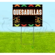 Fiesta Quesadillas (18" x 24") Yard Sign, Includes Metal Step Stake