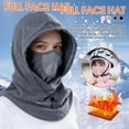 thumbnail image 2 of Balaclava Mask Windproof Outdoor Equipment Neck Cover Winter Hat Thermal Windproof Polar Fleece Coldproof Unisex Ski Mask, 2 of 8