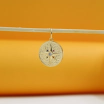 18K Gold Filled CZ North Star Pendant