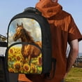 thumbnail image 5 of KUIFORTI Work Backpack for Women Insulated Cooler Backpack Horse Sunflower Backpacks Cooler Bag Gifts for Nurses Work Outdoor Beach Picnic, 5 of 8