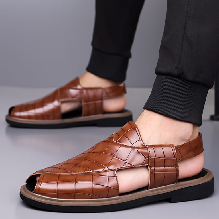 beach dress shoes men Men's Mexican Huaraches, Men's Shoes in a Walnut Color, Men's Mexican Handmade Leather Sandals, All Sizes