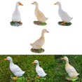 thumbnail image 1 of 4 Piezas Flotante Estanque Señuelo Mallard Decoy Adornos De Animales Realistas Espantapájaros Sharpla Estatua de pato de resina, 1 of 8