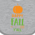 thumbnail image 4 of Inktastic Happy Fall Y'all, Pumpkin, Arrow, Fall, Autumn Boys or Girls Baby Bib, 4 of 4