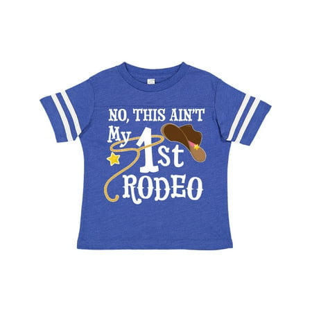 

Inktastic No This Ain t My 1st Rodeo Cowboy Hat and Lasso Gift Toddler Boy or Toddler Girl T-Shirt