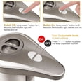 thumbnail image 3 of Dispensador de jabón automático de acero inoxidable, 3 niveles de jabón ajustables Dispensadores de jabón automáticos sin contacto Sensor de movimiento infrarrojo, Base impermeable, 3 of 5