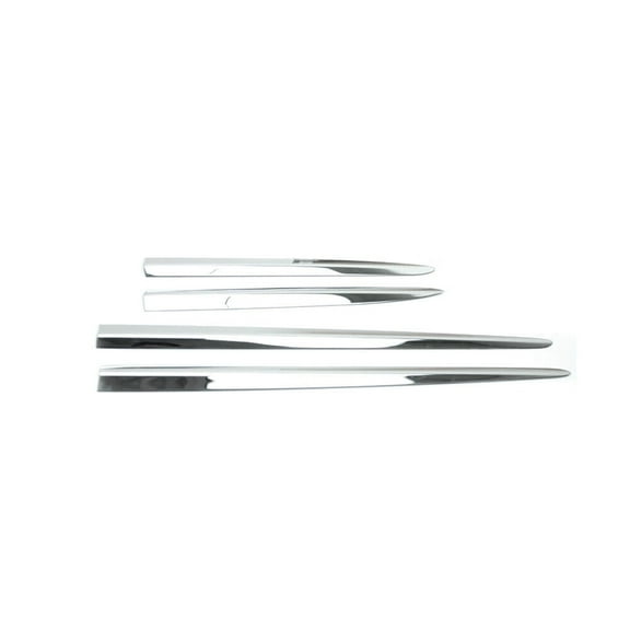 OMAC Side Door Molding Trim Skirt Garnish for Fiat 500X 2016-23 Stainless Steel 4 Pcs