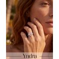 thumbnail image 3 of Yndra Birthstone Ring for Women,Silver Plated Halo CZ Adjustable Ring,Vintage Promise Band Ring,Valentine’s Day Birthday Christmas Mother’s Day Jewelry Gift for Wife Mom Girlfriend, 3 of 10