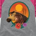 thumbnail image 3 of Spirit Riding Free - Spirit Lucky Portrait - Toddler And Youth Girls Raglan Graphic T-Shirt, 3 of 5