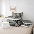 thumbnail image 6 of jejeloiu Western Boho Bohemain Bedding Comforter Set 7pcs,Black Aztec Geometric Queen Bedding Sets,Rustic Farmhouse Cabin Queen Sheet Sets For Adults,Luxury Bedroom Decor Reversible, 6 of 8