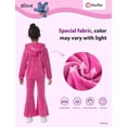 thumbnail image 4 of Conjunto de ropa Disney Stitch para niñas, sudadera con capucha y pantalones de 3 a 4 años, 4 of 9
