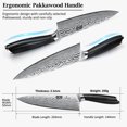 thumbnail image 4 of Cuchillo de Cocina HOSHANHO 8" Ultra Afilado de Acero de Alto Carbono, 4 of 7