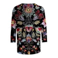 thumbnail image 4 of Women Workout Tops Long Sleeve Lace Blouses for Women Black Tshirts Shirts Graphic Vintage 5X, 4 of 4