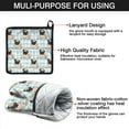 thumbnail image 7 of Pug with Crown Kitchen Oven Mitt and Pot Holder Sets 4 Pcs for Baking, Cooking and Grilling, Heat Resistant Up To 392 °F, 7 of 7