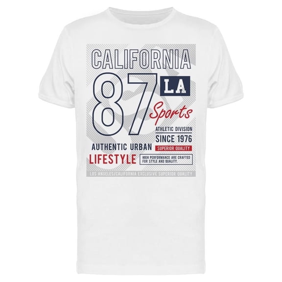 California 87 Sports Tee Men's -Image by Shutterstock