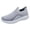 Grey, variant on Men's Platform Walking Shoes Breathable Slip on Tennis Shoes Comfortable Non Slip Athletic Work Sneakers Brown Size 10