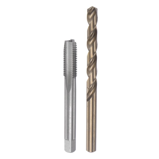 Uxcell 3/8-20 UN 2B Straight Flute Thread Tap 8.2mm Drill Bit Set High Speed Steel