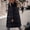 Black coat for women, variant on Usmixi Cotton Coat for Women Puffer Jacket for Women Plus Size Warm Thickened Hooded Parka Overcoat Casual Solid Open Zip Down Long Coat Outerwear with Pocket Winter Cotton Coat