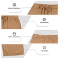 thumbnail image 5 of ‌Men's Linen Pants Lightweight Drawstring Elastic Waist Pockets Loose Fit Straight Legs Summer Beach Yoga,S, 5 of 5