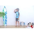 thumbnail image 4 of Kids Boys Cartoon Animals Printed Rash Guard with Hat 3pcs Swimsuit Pool Party Swimwear Beach Bathing Suit (Camo Monster, 2T), 4 of 4