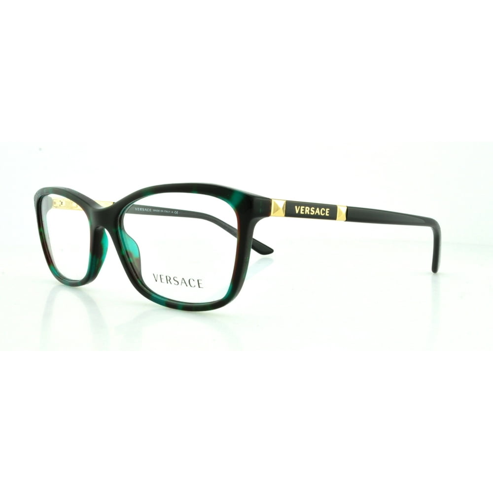 VERSACE Eyeglasses VE 3186 5076 Green Havana 52MM