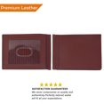 thumbnail image 7 of Leatherboss Designer Front Pocket Minimalist Wallet for Men and Women, Brown, 7 of 7