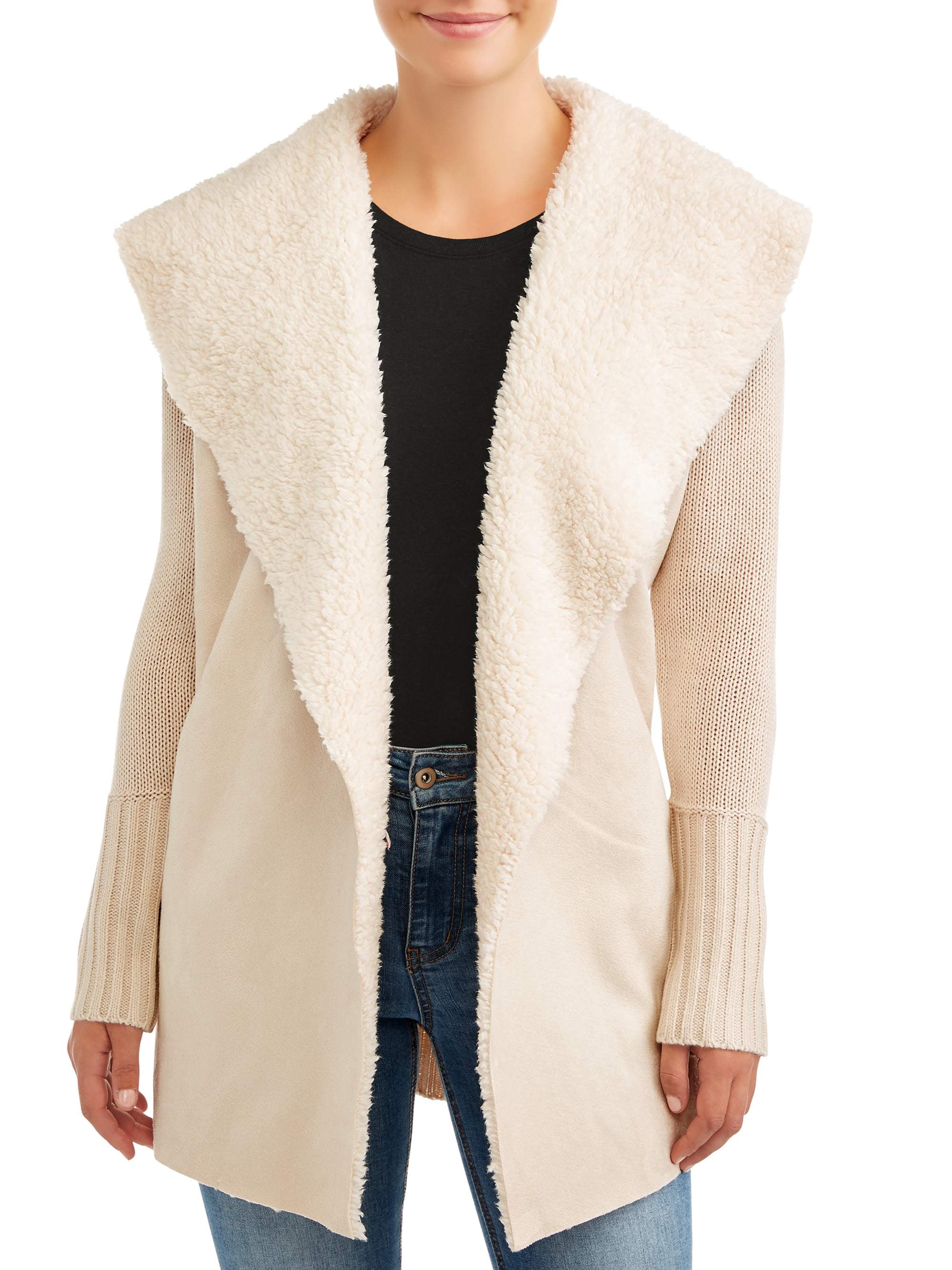 suede sweater jacket