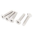 thumbnail image 1 of Tornillos de cabeza plana de acero inoxidable M8 con socket hexagonal, 40 mm de largo, 5 piezas, 1 of 1