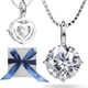 thumbnail image 1 of Collar SIGALIT con colgante de moissanita de plata de ley de 4 quilates, 1 of 9