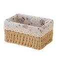 thumbnail image 4 of Cesta de almacenamiento, soporte multifuncional para cosméticos, contenedor de almacenamiento de artículos diversos, organizador para baño, sala Color madera, 4 of 8