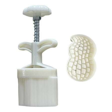 

BYDOT 75g Plastic Material Mooncake Molds Stamp Moon Cake Mould Cartoon Peanut Shape DIY Baking Moulds for Mid-Autumn Festival
