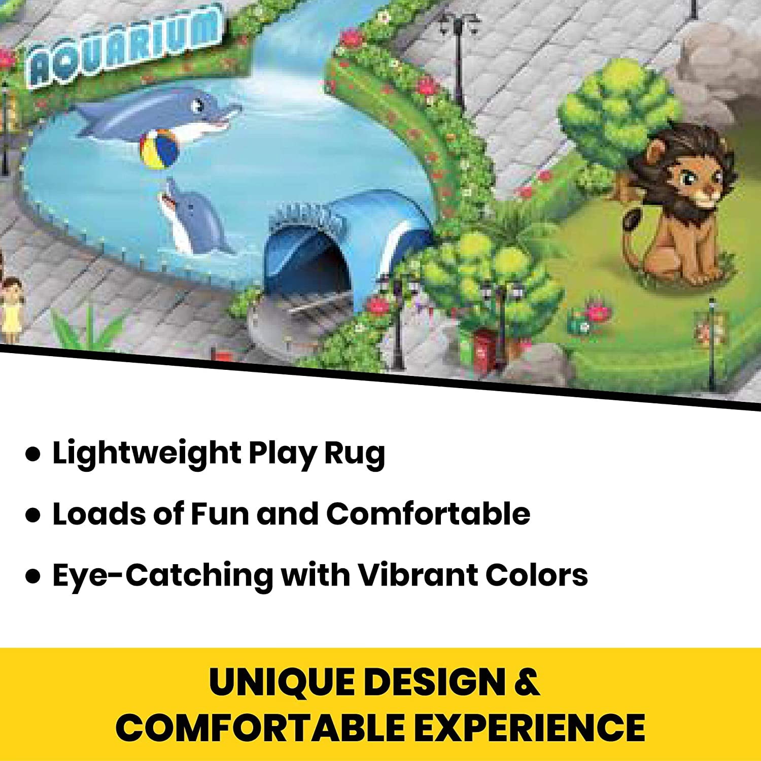 Rollmatz - Zoo 3D Large Playmat - 78in x 47in