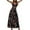 Black, variant on IROINNID A-Line Dress For Women Bohemian Beach Camis Sleeveless V-neck Backless Elastic Long Dress Full-Length Prints Dress