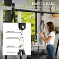thumbnail image 5 of Outsunny Hanging Hammock Chair, Cotton Rope Macrame Swing Chair with Large Cushion, Chain, Steel Frame for Indoor Outdoor Patio Balcony, Dark Gray, 5 of 9