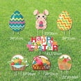 thumbnail image 2 of 1Pcs Outdoor Easter Yard Decoration Happy Easter Yard Sign with Stakes Waterproof Easter Egg Bunny Chick Lawn Sign Easter Game Party Supplies, Easter Garden Outdoor Sign Prop Decoration, 2 of 2