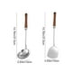 thumbnail image 3 of Juego de cucharas soperas y cucharón ranurado de acero inoxidable | Utensilios de cocina pulidos a espejo | Mango largo resistente al calor | 2 Piezas | Cucharas para servir de cocina duraderas de, 3 of 8