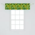 thumbnail image 2 of Ambesonne Floral Window Valance, Leaves in Shades of Green, 54" X 12", Olive Green and Mustard, 2 of 3