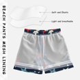 thumbnail image 3 of FORMRS Boys Swim Trunks Quick Dry Mesh Liner Boardshorts Sizes XS-XL, Red White Stars, 3 of 7