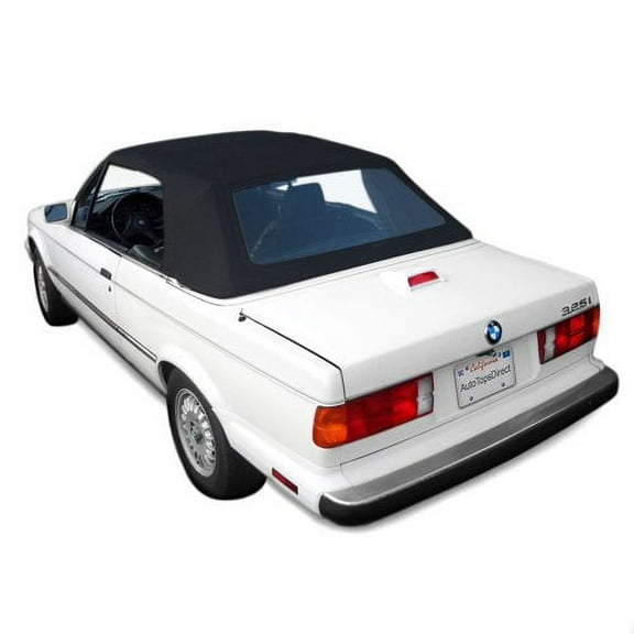 Sierra Auto Tops Convertible Top Replacement for BMW 1987-1993 3 Series (E30), German Classic Canvas, Black