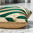 thumbnail image 3 of THE-TINART Elegant Modern Jacquard Throw Pillow Cover 20x20 Inch Set of 1 Forest Green Beige Luxury Decorative Couch Cover with Metallic for Sofa Cushion Bedroom Living Room, 3 of 7