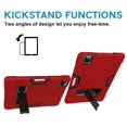 thumbnail image 6 of iPad Pro 12.9 2020 Case with Soft PET Screen Protector, Dteck Full Body Protective Case for 12.9" iPad Pro 4th Generation, Hybrid Rugged Shockproof Case with Kick Stand, Red+Black, 6 of 7