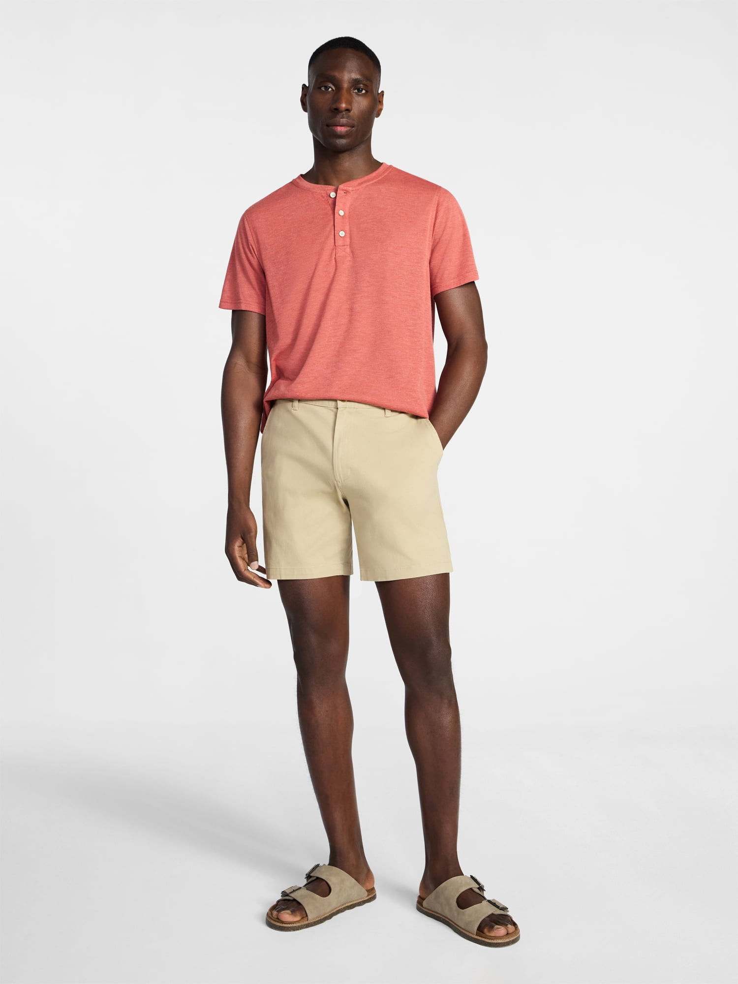 George Men's & Big Men's Modern Fit Flat Front Shorts, 5", 7", 9" Inseams, Sizes 28-54