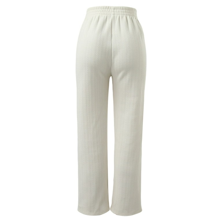 Pants for Women Business Casual Clothes for Juniors Womens Pants Slim High  Waist Dress Women Business Work Tall Comfy Cute Running Casual Dress Woman  White 2XL