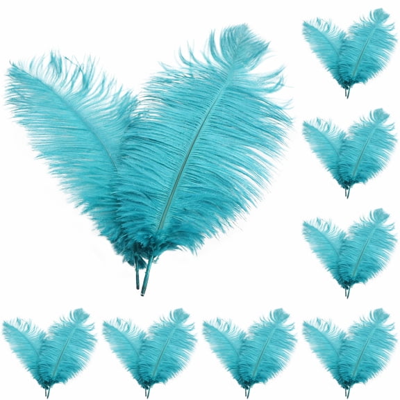 100PCS Natural Ostrich Feathers, Large Plumage for Wedding Party Centerpieces, Flower Arrangement and Home Decoration