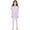Purple, variant on Boys Girls Long Johns Top And Bottom Thermal Underwear Homerwear Fleece Lined Cold Weather Base Layer Set Light Blue 5-6